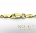 14k yellow gold skinny diamond cut rope chain 16-24 inch 1.50mm 