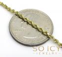 14k yellow white or rose gold skinny diamond cut rope chain 16-30 inch 2mm