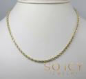 14k yellow gold solid diamond cut rope chain 16-26 inch 2.70mm