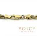 14k yellow gold solid diamond cut rope chain 18-26 inch 3.5mm