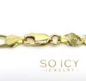 14k yellow gold solid figaro link chain 22 inch 4.50mm 