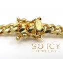 14k yellow gold solid miami link chain 22-24 inch 4mm