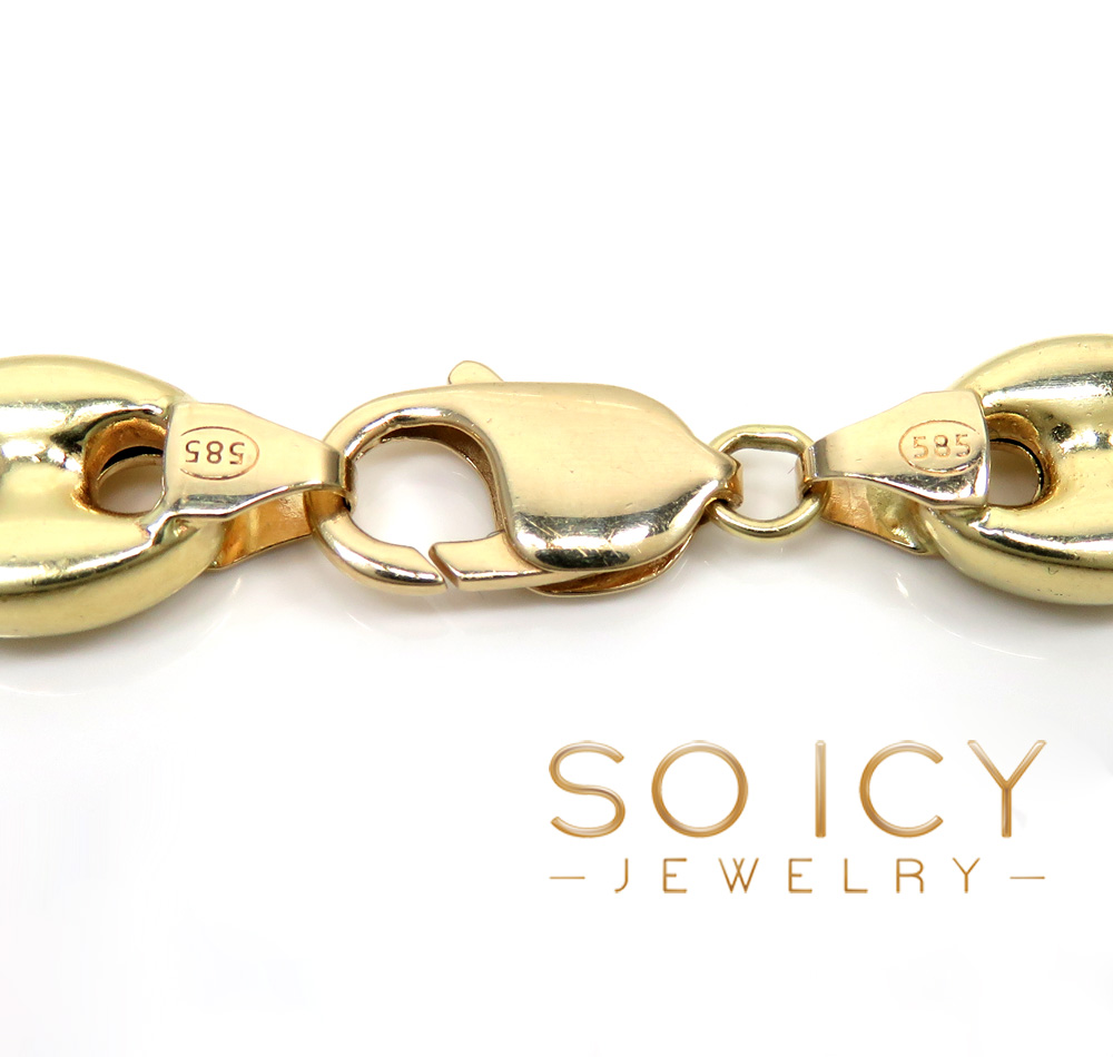 14k yellow gold large gucci link chain 26 inch 11mm 