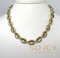 14k yellow gold large gucci link chain 26 inch 11mm