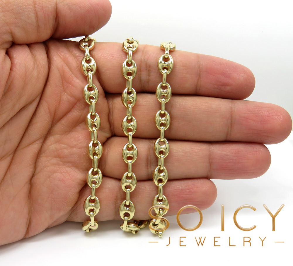 14k yellow gold gucci solid link chain 22-26 inch 7mm  - Image 5