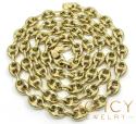 14k yellow gold gucci solid link chain 22-26 inch 7mm 