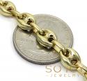 14k yellow gold gucci solid link chain 22-26 inch 7mm 
