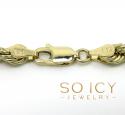 14k yellow gold hollow smooth rope chain 18-28 inch 4mm