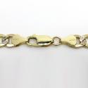 10k yellow gold diamond cut cuban bracelet 8.50