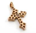 14k white or rose gold small royal diamond cross 1.30ct 