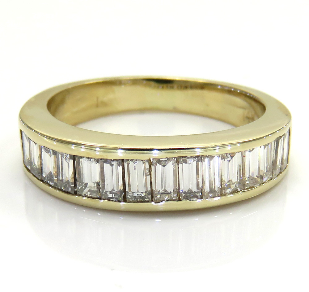 Buy 14k Yellow Gold Baguette Wedding Band Ring 1.00ct Online at SO ICY