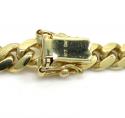 10k yellow gold solid miami bracelet 8.5 inch 6mm