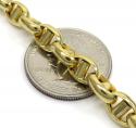 10k yellow gold hollow 3d mariner bracelet 8.75 inches 6.70mm