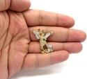 14k yellow gold small saint michaels pendant 