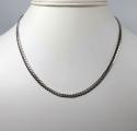10k white gold solid miami chain 22-26 inch 3.50mm