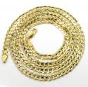 10k yellow gold solid tight link cuban chain 26 inches 5.5mm
