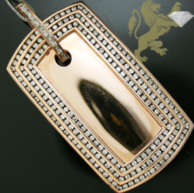3.95ct 14k solid rose gold diamond 