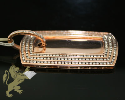 3.95ct 14k solid rose gold diamond