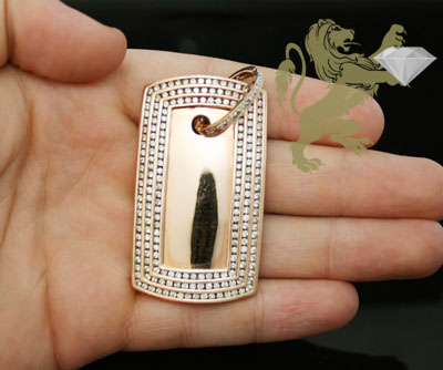 3.95ct 14k solid rose gold diamond