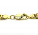 10k yellow gold byzantine bracelet 8.50 inch 4mm