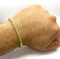 10k yellow gold byzantine bracelet 8.50 inch 4mm