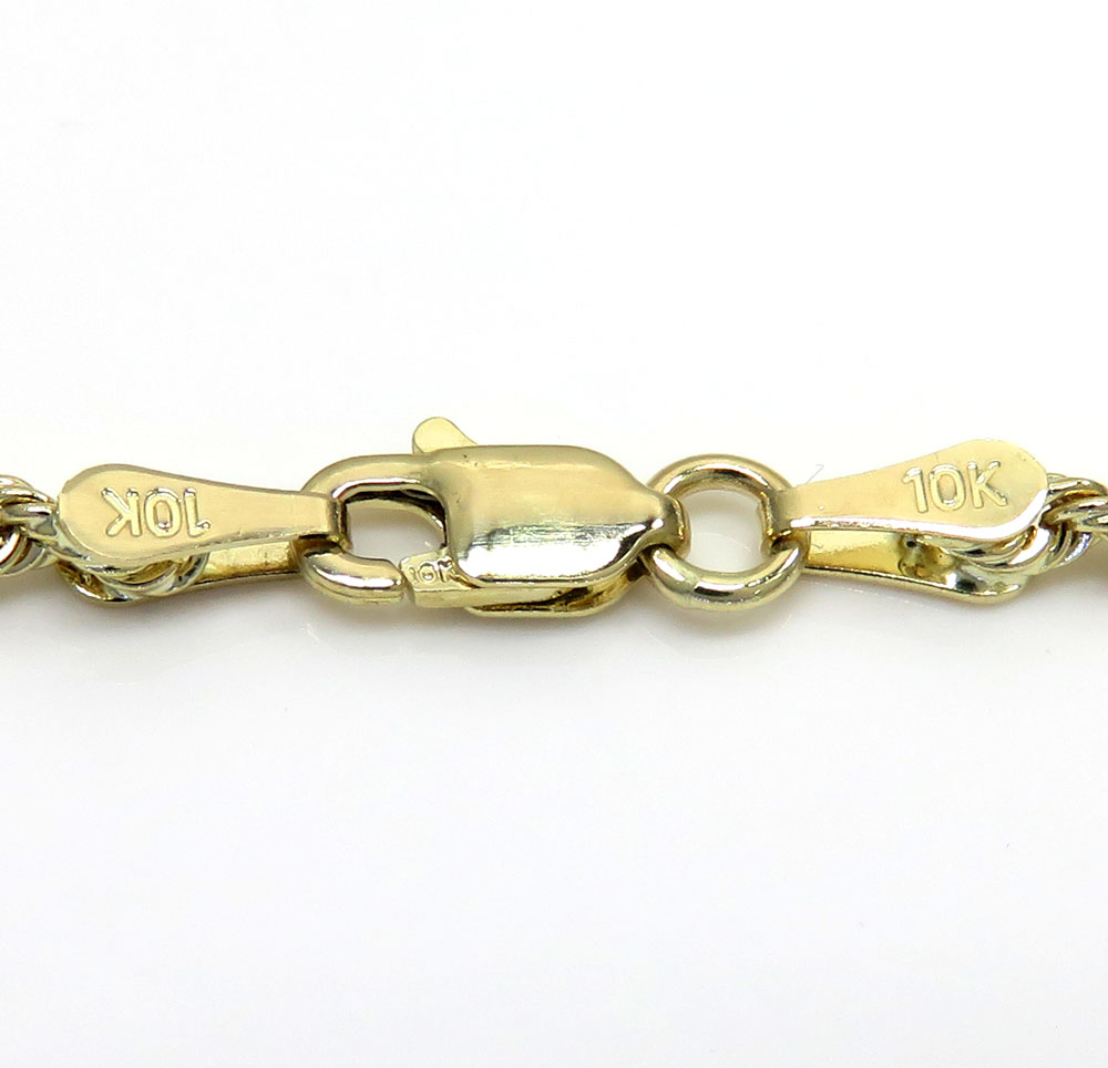 10k yellow gold small jesus pendant 18-24