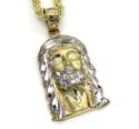 10k yellow gold small jesus pendant 18-24