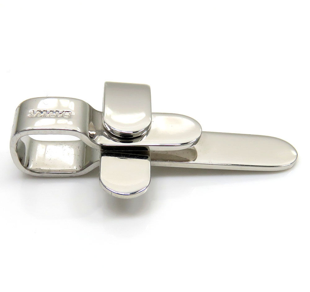 Mens baraka 18k solid white gold cross 