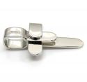 Mens baraka 18k solid white gold cross 