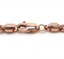10k rose gold hollow box link chain 24-30 inch 3.5mm