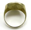 10k two tone gold world ring 
