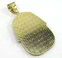 10k yellow gold medium king tut pharaoh head pendant
