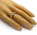 18k white gold round diamond semi mount ring 1.08ct
