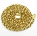 14k yellow gold solid circle link chain 22-30 inch 3.5mm