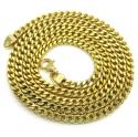 925 yellow sterling silver franco link chain 20-30 inch 4.2mm