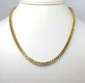 925 yellow sterling silver franco link chain 20-30 inch 4.2mm