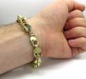 10k yellow gold hollow smooth xl rope bracelet 9