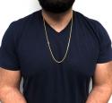 14k solid yellow gold franco chain 30 inches 2.5mm