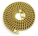 925 yellow sterling silver thick franco link chain 26-30 inch 5mm