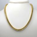 925 yellow sterling silver thick franco link chain 26-30 inch 5mm