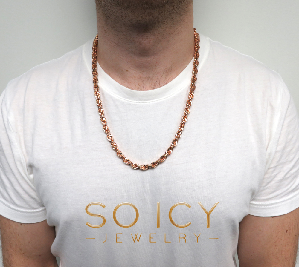20 inch gold rope chain necklace