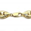 14k yellow gold gucci puff link chain 24-26 inches 11.50mm