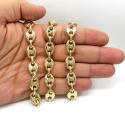 14k yellow gold gucci puff link chain 24-26 inches 11.50mm