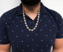 14k yellow gold gucci puff link chain 24-26 inches 11.50mm