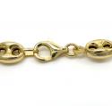14k yellow gold gucci puff link chain 20-26 inches 8.00mm
