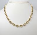 14k yellow gold gucci puff link chain 20-26 inches 8.00mm