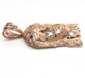 10k solid rose gold xl classic cz jesus face pendant 1.50ct