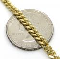 10k gold hollow puffed miami chain 18-26 inch 3.70mm