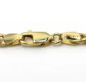 10k gold hollow puffed miami chain 18-26 inch 3.70mm