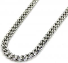 10k gold hollow puffed miami chain 18-26 inch 3.70mm